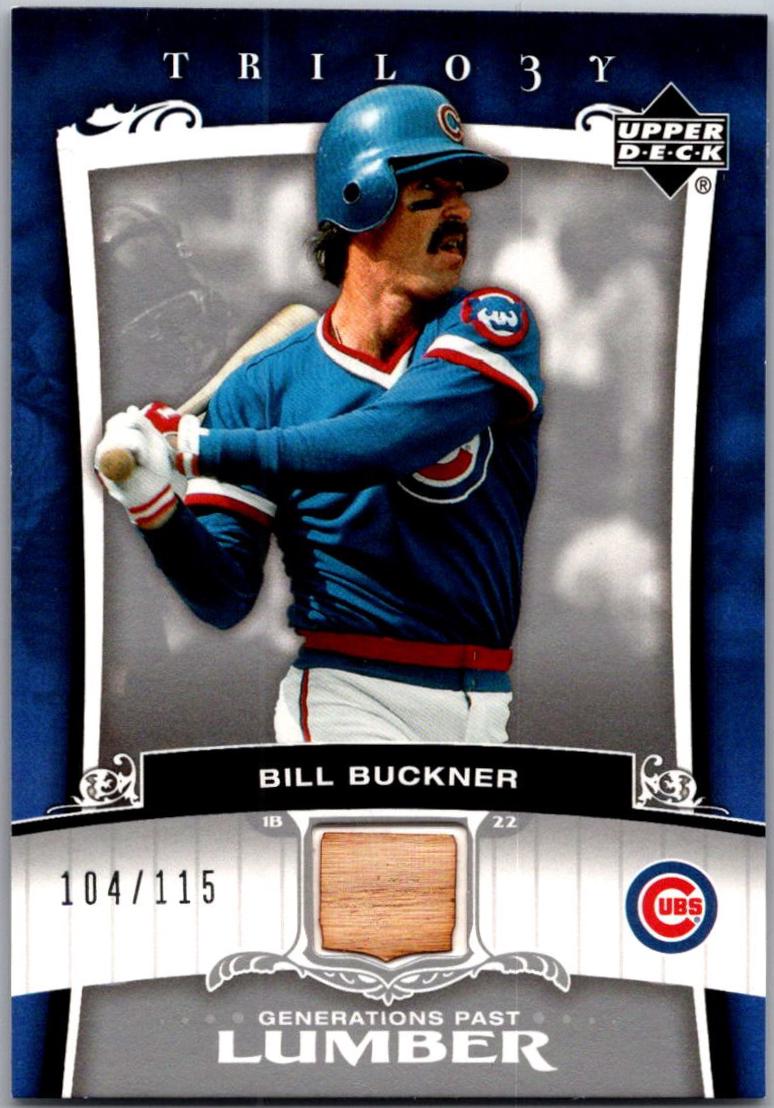 Bill Buckner #PA-BB Baseball Cards 2005 Upper Deck Trilogy Generations Past Lumber