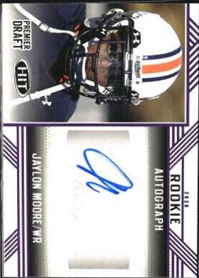 Jaylon Moore #A35 2020 Sage Hit Rookie Autograph Football