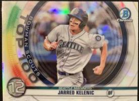 Jarred Kelenic #BTP12 Baseball Cards 2020 Bowman Chrome Scouts' Top 100