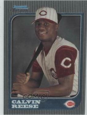 Calvin Reese #155 Baseball Cards 1997 Bowman Chrome
