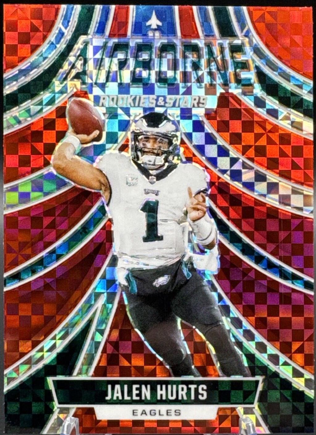 Jalen Hurts [Red Plaid] #A-JHS