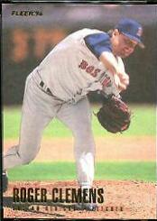 Roger Clemens #25 Baseball Cards 1996 Fleer