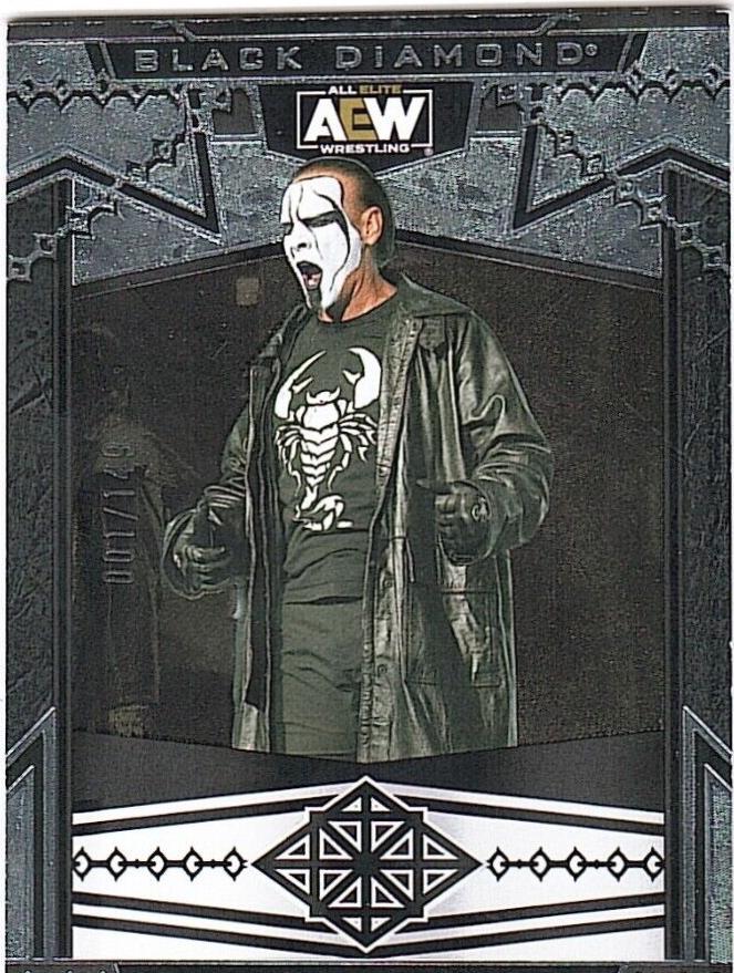 Sting #5 Wrestling Cards 2024 Upper Deck Black Diamond AEW