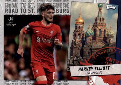 Harvey Elliott #RSP-09 Soccer Cards 2021 Topps UEFA Champions League Road to St. Petersburg