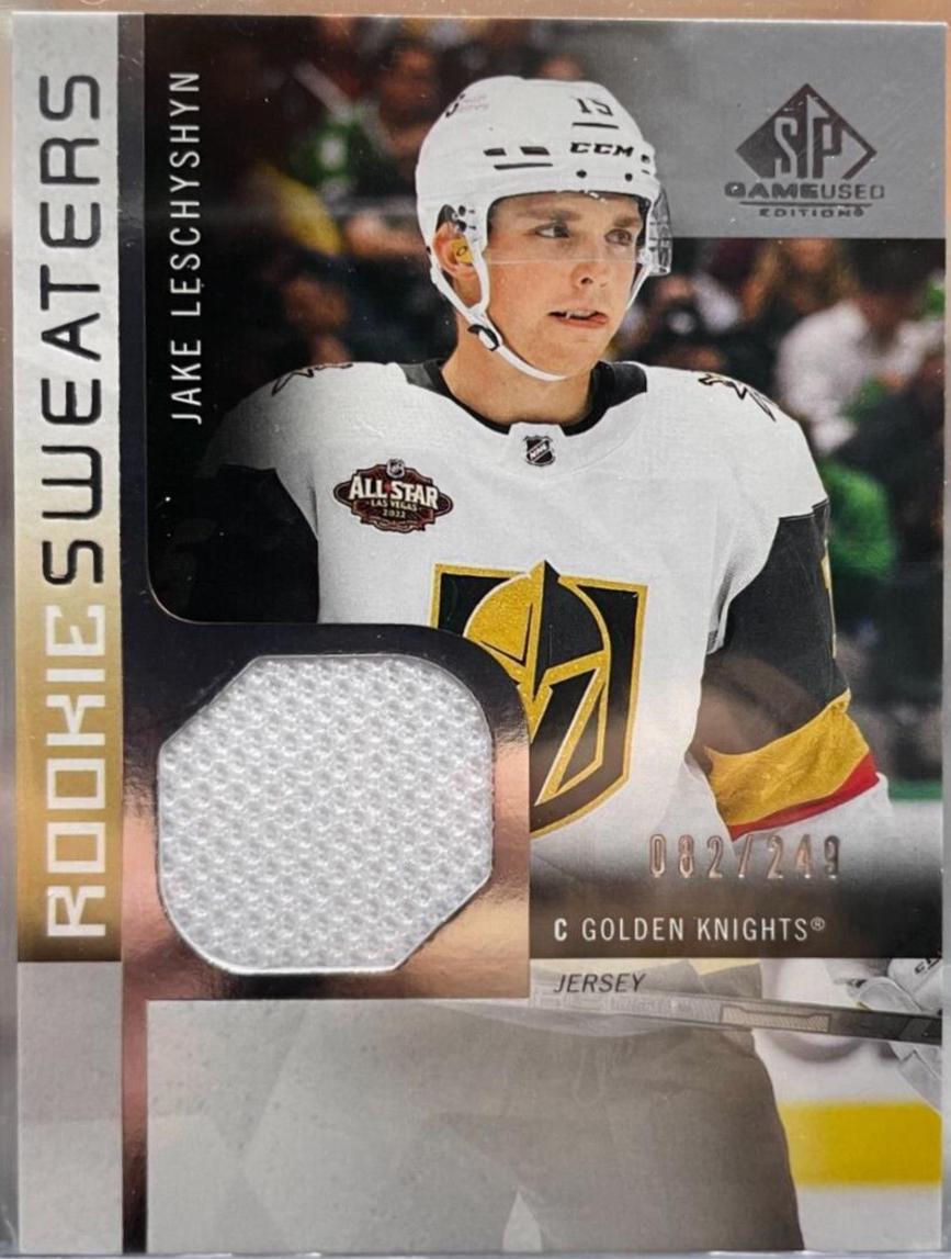 Jake Leschyshyn #RS-JL Hockey Cards 2021 SP Game Used Rookie Sweaters