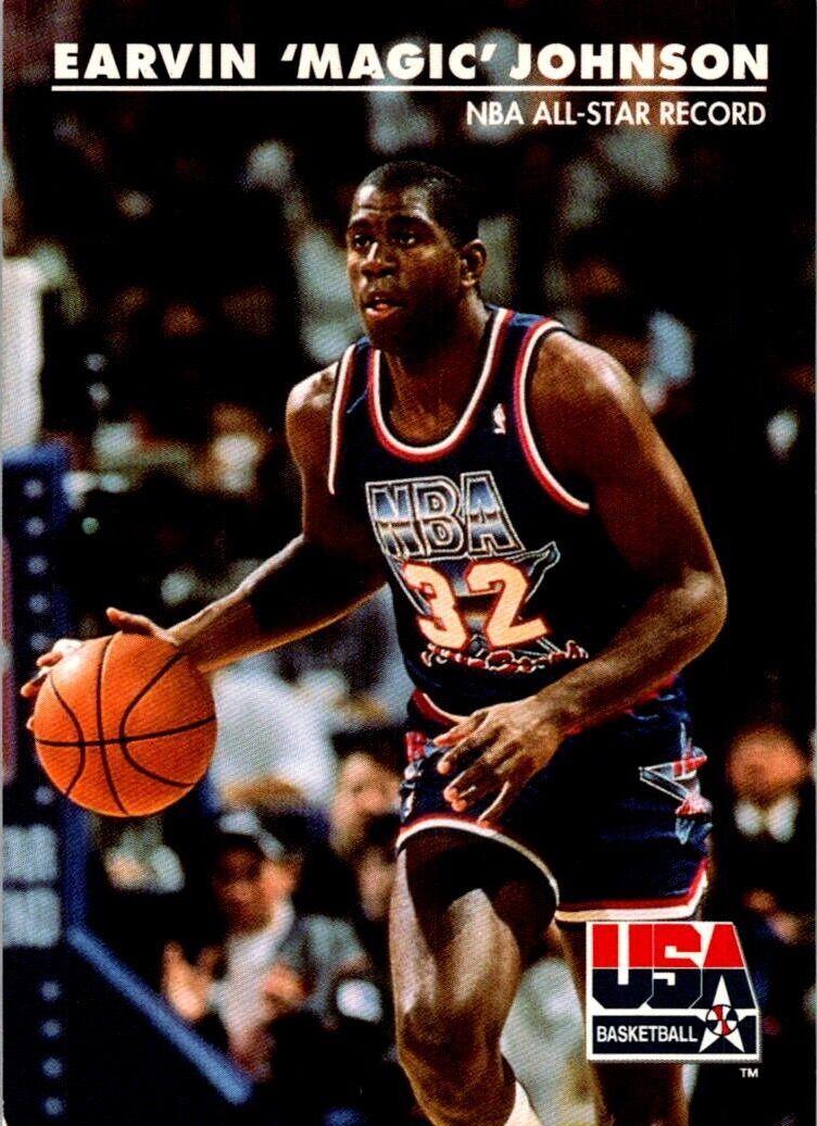Magic Johnson #34 Basketball Cards 1992 Skybox USA