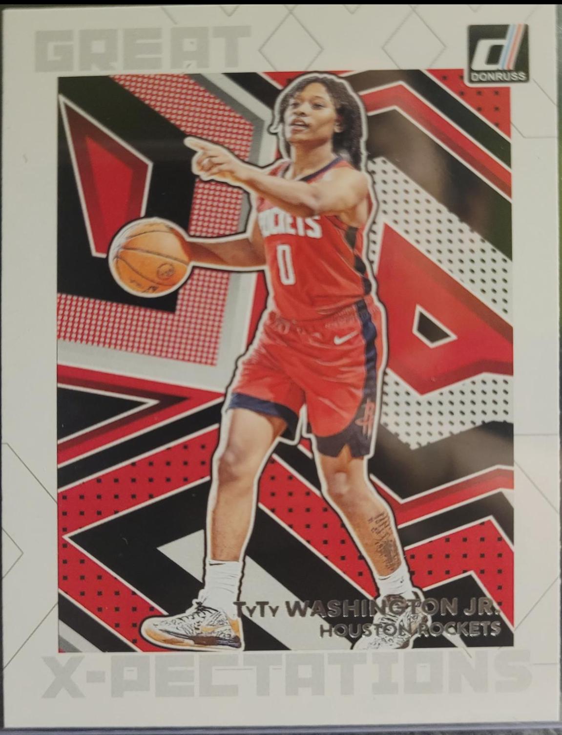 TyTy Washington Jr. #24 Basketball Cards 2022 Panini Donruss Great X Pectations