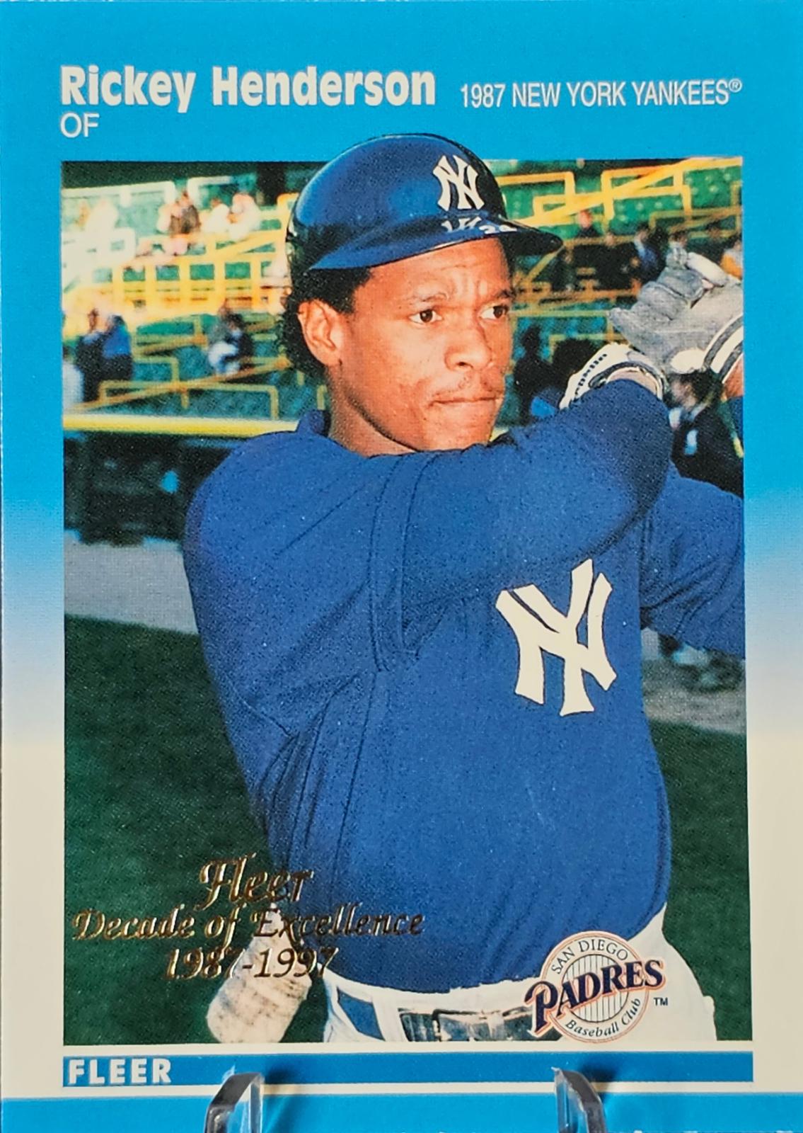 Rickey Henderson #5 Baseball Cards 1997 Fleer Decade of Excellence