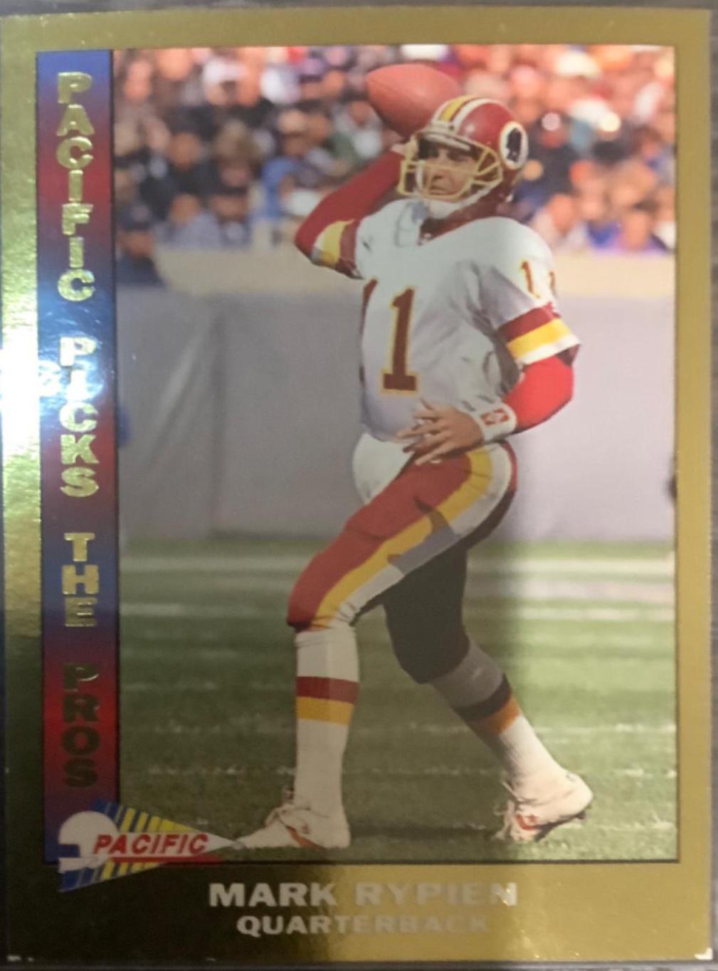 Mark Rypien #1 Football Cards 1992 Pacific Picks the Pros
