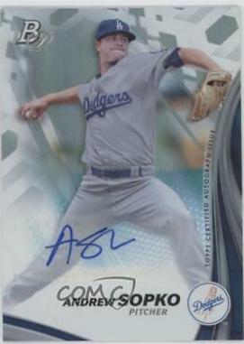 Andrew Sopko #TPA-AS Baseball Cards 2017 Bowman Platinum Top Prospects Autographs