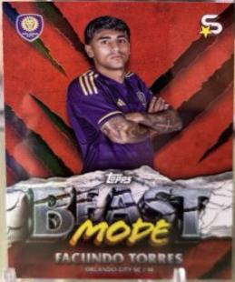 Facundo Torres #BM-27 Soccer Cards 2024 Topps Superstars MLS Beast Mode