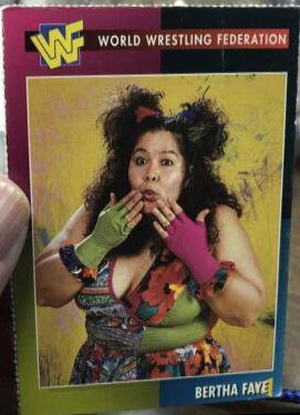 Bertha Faye #63 Wrestling Cards 1995 WWF Magazine