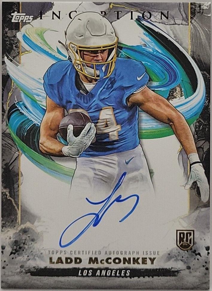 Ladd McConkey #RA-LM Football Cards 2024 Topps Inception Rookie Autograph