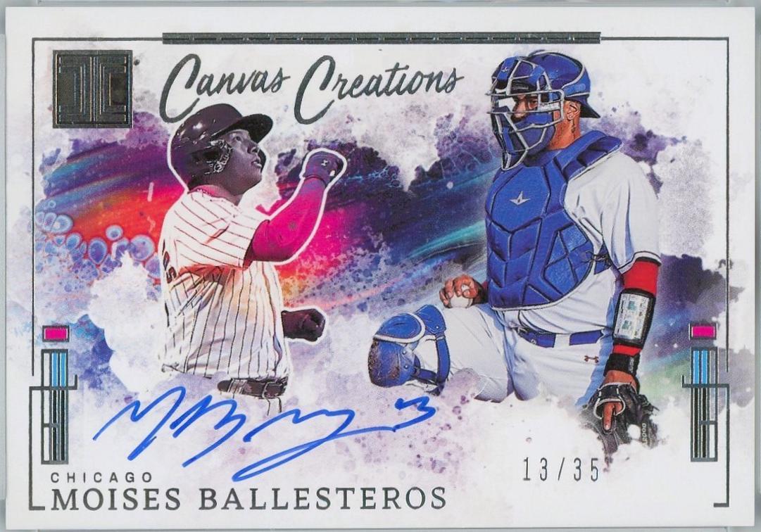 Moises Ballesteros #3 2025 Panini Impeccable Baseball Canvas Creations Signatures
