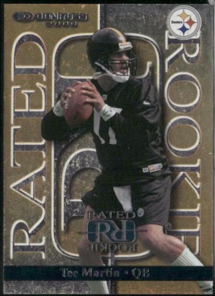 Tee Martin #RR-39 Football Cards 2000 Panini Donruss Rated Rookies
