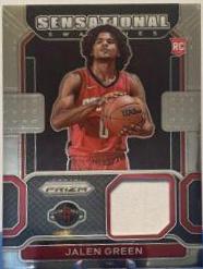 Jalen Green #SW-JGR Basketball Cards 2021 Panini Prizm Sensational Swatches