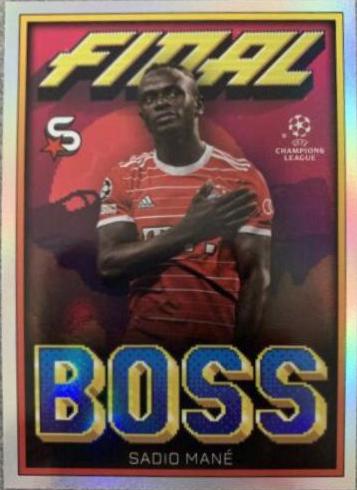 Sadio Mane #FB-SM Soccer Cards 2022 Topps UEFA Superstars Final Boss
