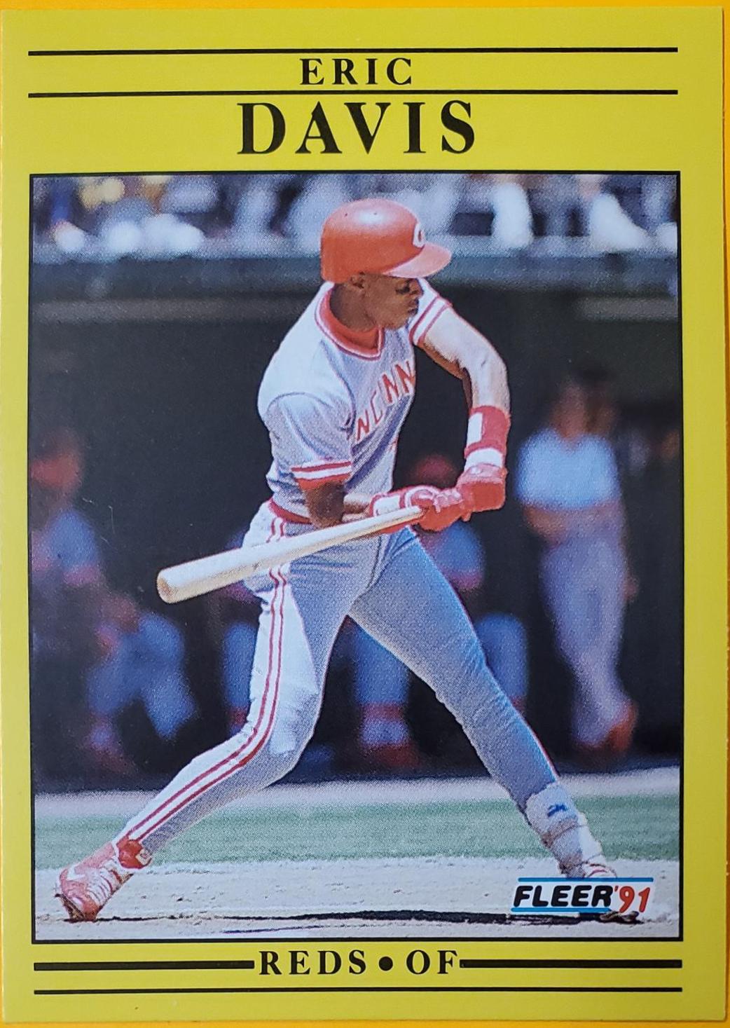 Eric Davis #61 Baseball Cards 1991 Fleer