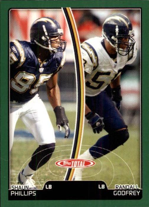 Shaun Phillips, Randall Godfrey #162 Football Cards 2007 Topps Total