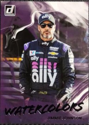 Jimmie Johnson #W-JJ Racing Cards 2023 Panini Donruss NASCAR Watercolors