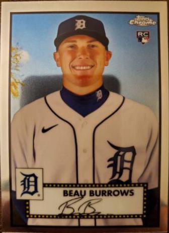 Beau Burrows #42 Baseball Cards 2021 Topps Chrome Platinum Anniversary