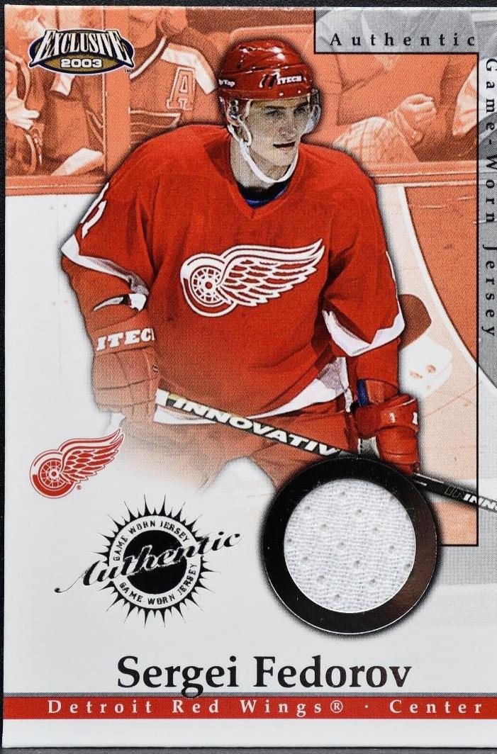Sergei Fedorov #7 2002 Pacific Exclusive Jersey Hockey