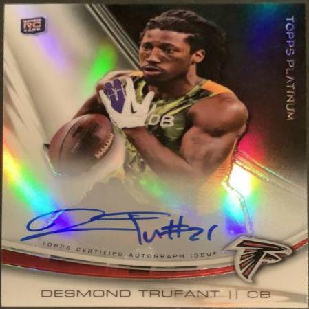 Desmond Trufant #A-DT Football Cards 2013 Topps Platinum Autograph