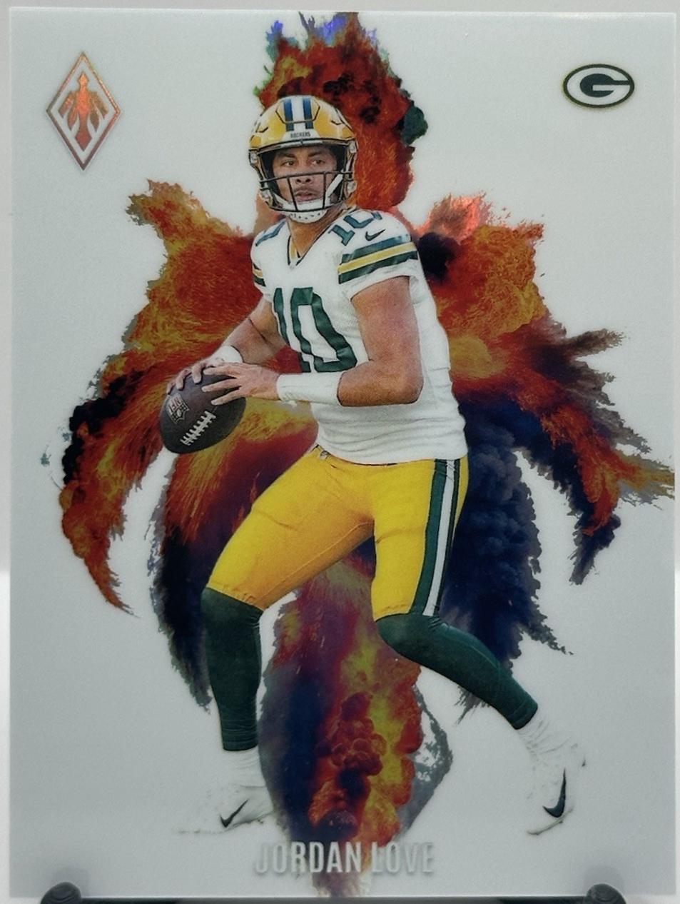 Jordan Love #CB-JLE Football Cards 2024 Panini Phoenix Color Blast