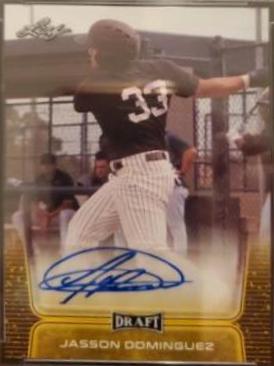 Jasson Dominguez #BA-JD1 2020 Leaf Draft Autographs Baseball