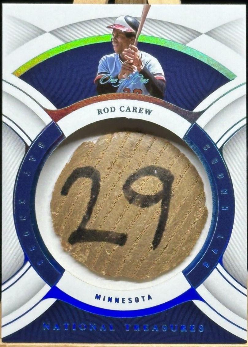 Rod Carew #19 Baseball Cards 2023 Panini National Treasures Bat Knobs