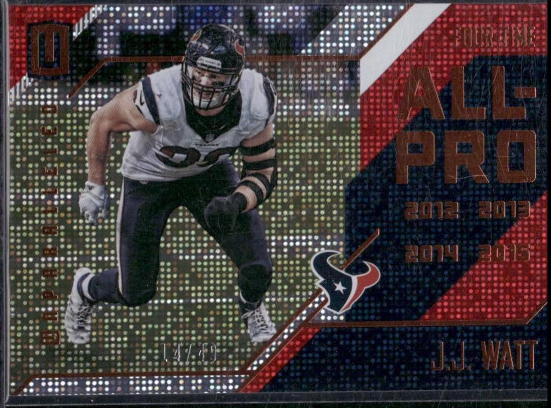 J.J. Watt #AP-9 Football Cards 2016 Panini Unparalleled All Pro