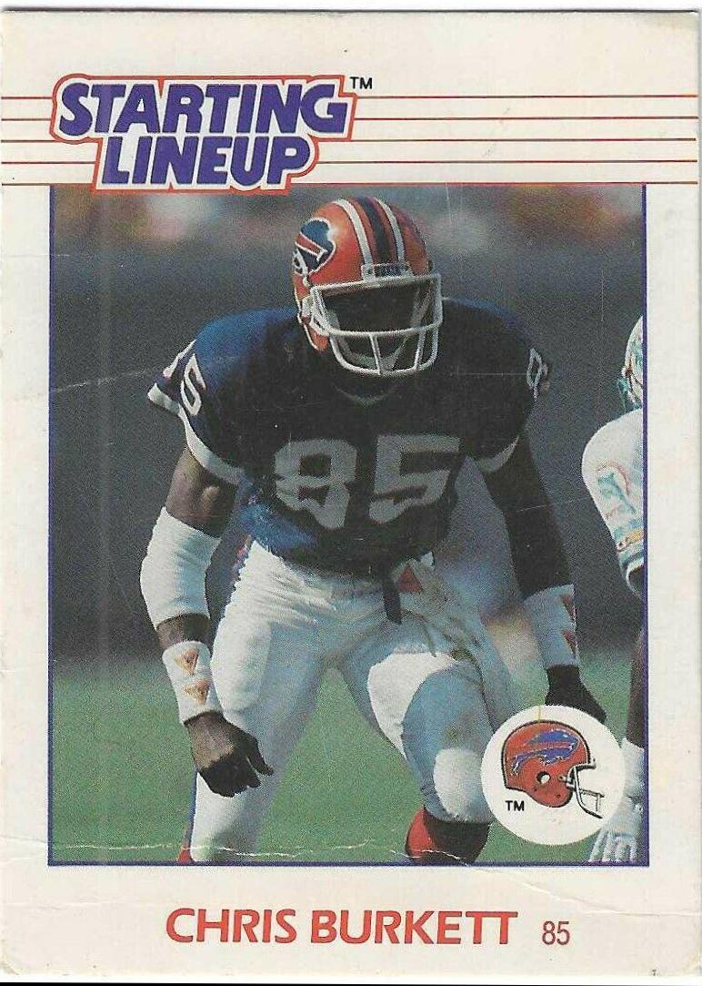 Chris Burkett Football Cards 1988 Kenner Starting Lineup