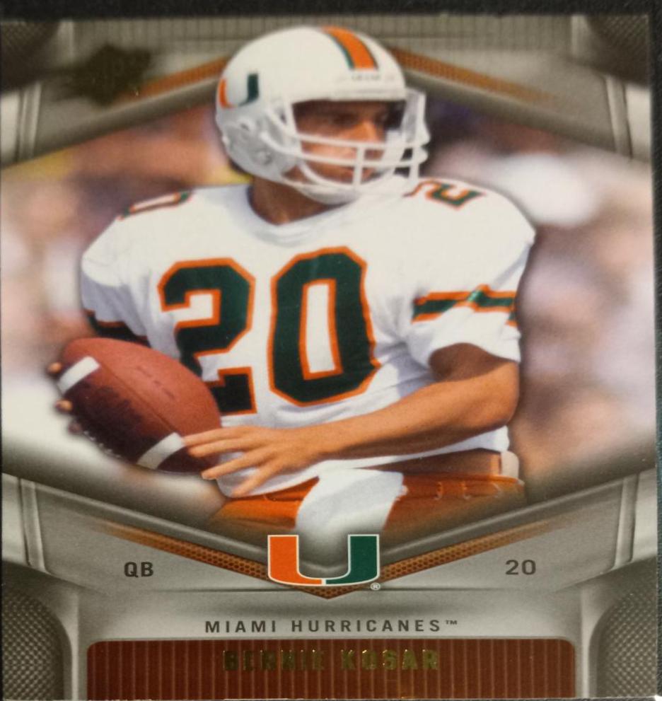 Bernie Kosar #2 Football Cards 2012 Spx