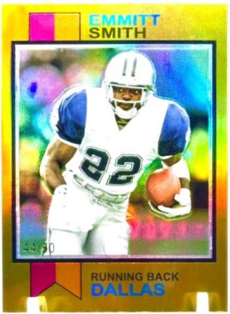 Emmitt Smith [Gold Refractor] #1973-8