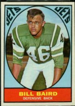 Bill Baird #89 Football Cards 1967 Topps