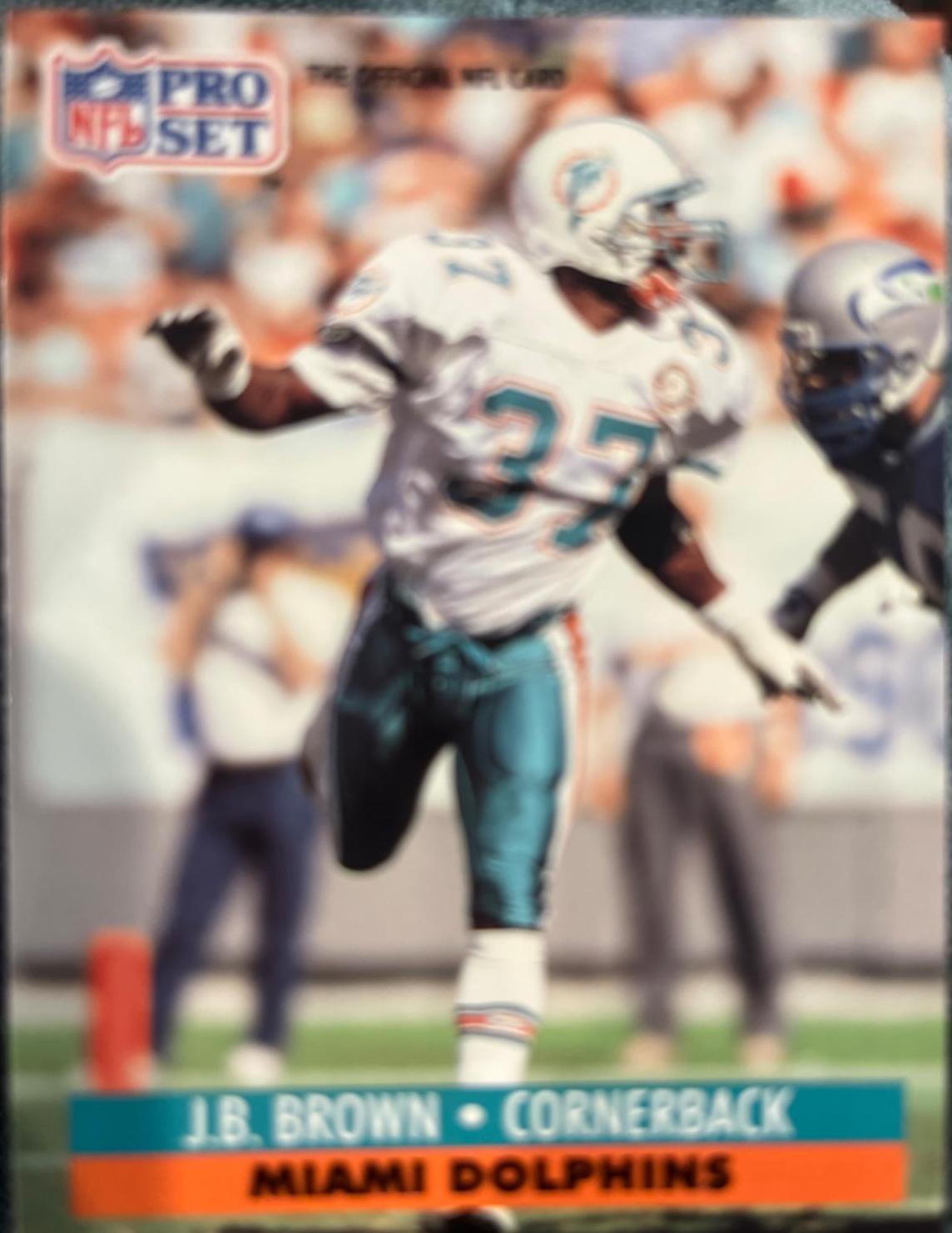 J.B. BROWN #559 Football Cards 1991 Pro Set