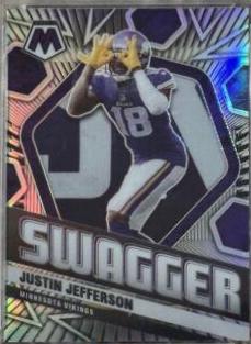 Justin Jefferson [Silver] #SWAG6 Prices | 2021 Panini Mosaic