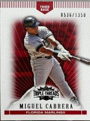 Miguel Cabrera #74 Baseball Cards 2007 Topps Triple Threads Prices