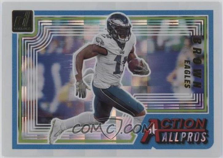 A. J. Brown #AAP-10 Football Cards 2023 Panini Donruss Action All Pros