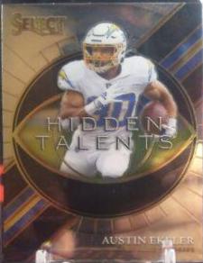 Austin Ekeler #HT-4 Football Cards 2021 Panini Select Hidden Talents
