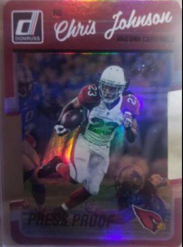 Chris Johnson #4 Football Cards 2016 Panini Donruss