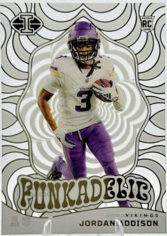 Jordan Addison #17 Football Cards 2023 Panini Illusions Funkadelic
