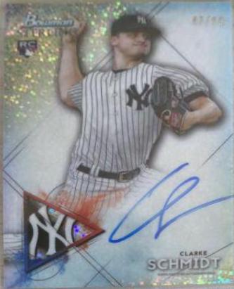 Clarke Schmidt #BSRA-CS Baseball Cards 2021 Bowman Sterling Rookie Autographs