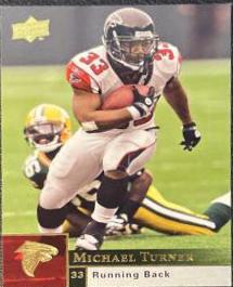 Michael Turner #8 Football Cards 2009 Upper Deck