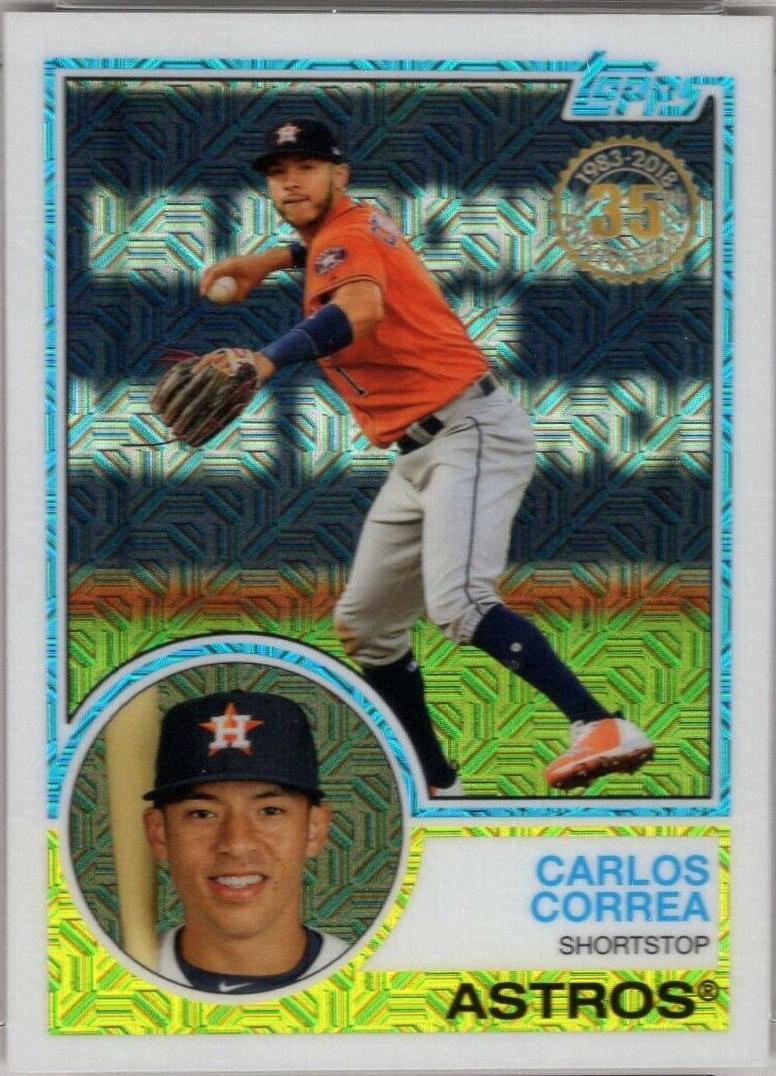 Carlos Correa #8 Baseball Cards 2018 Topps Silver Pack 1983 Chrome Promo