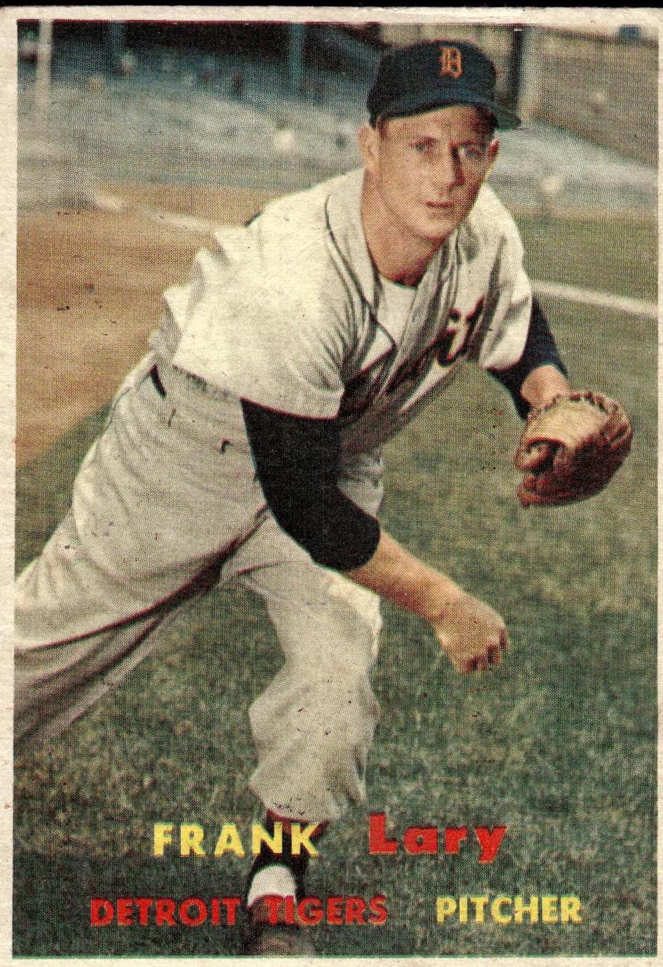 Frank Lary #168 Baseball Cards 1957 Topps