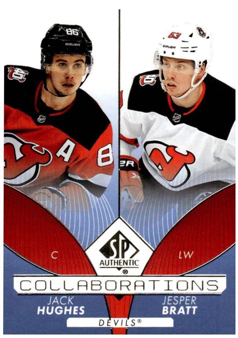 Jack Hughes, Jesper Bratt [Blue] #C-6