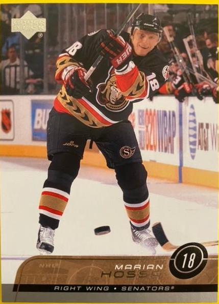 Marian Hossa #122 Hockey Cards 2002 Upper Deck