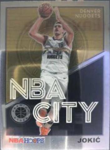 Nikola Jokic #18 Basketball Cards 2019 Panini Hoops Premium Stock NBA City