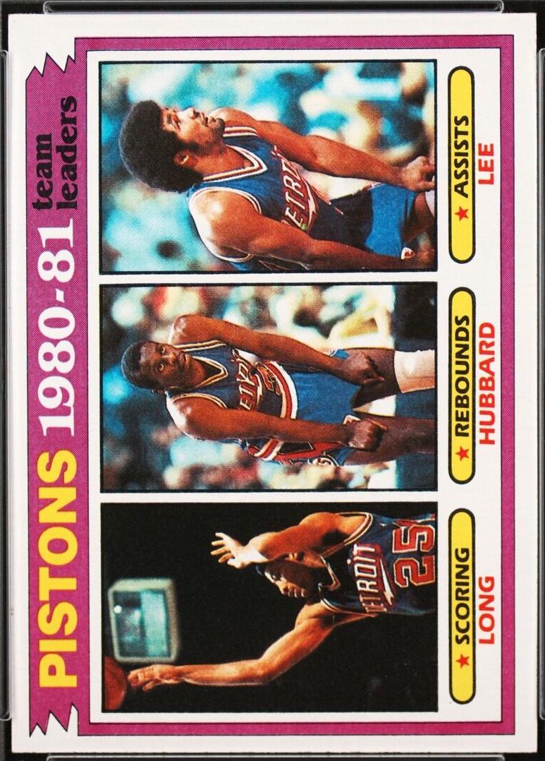 1981 Topps John Long / Phil Hubbard / Ron Lee #50 card